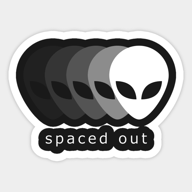 Spaced Out | Aesthetic Vaporwave Alien Sticker by MeatMan